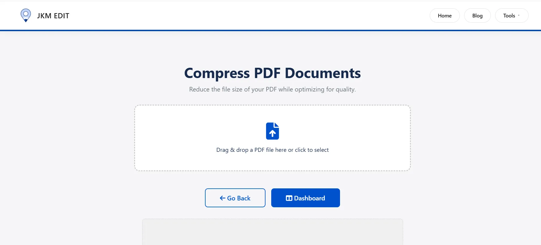 Step 1: Open Compress Tool