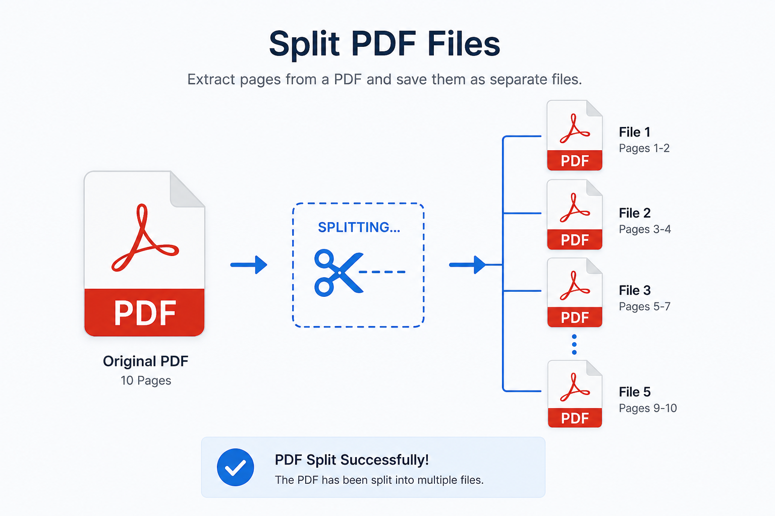 Start splitting PDF files now