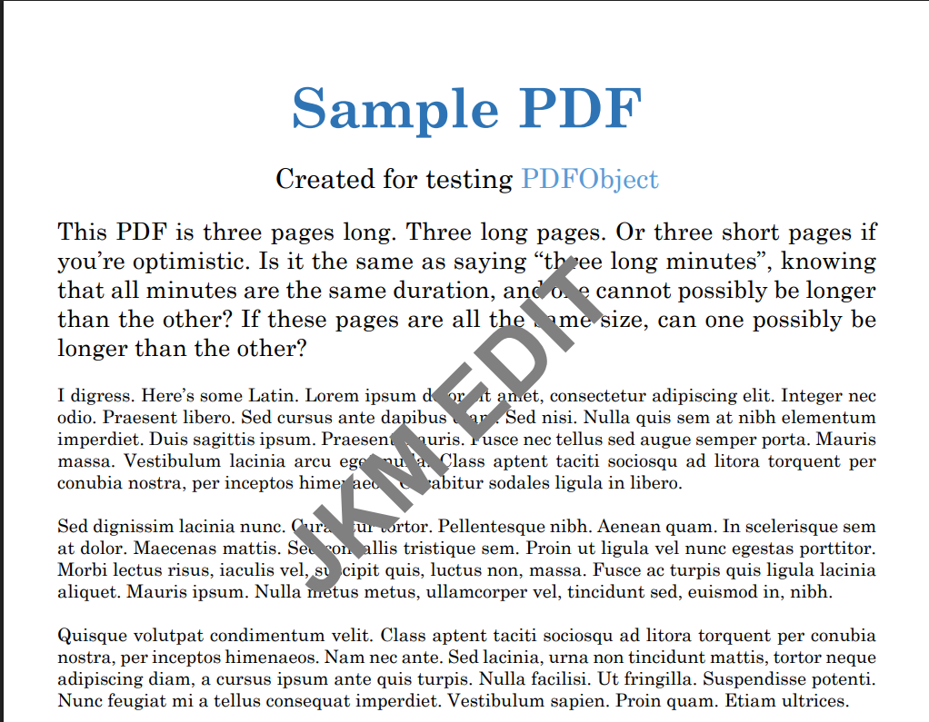 Step 2: Downloading the secure watermarked PDF file