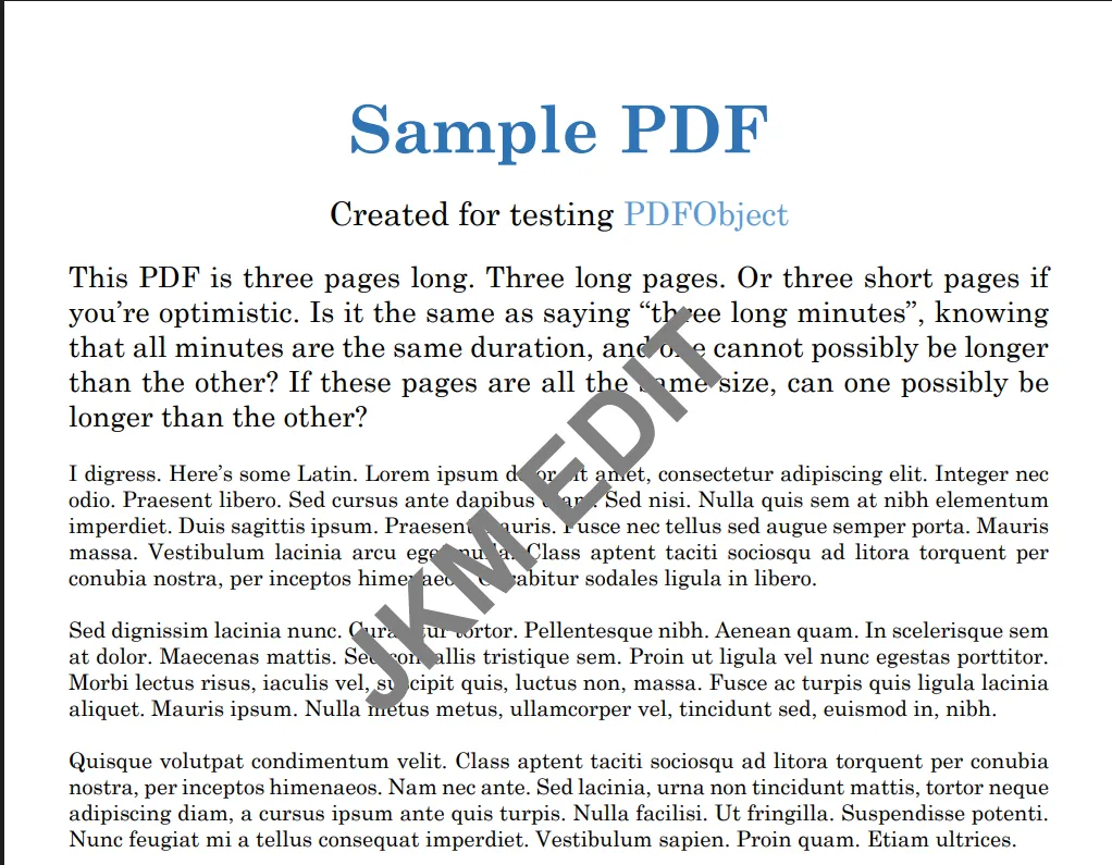 Step 2: Downloading the secure watermarked PDF file
